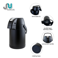 Carafe isotherme à pompe grande capacité en acier inoxydable pour l'extérieur, les voyages, les cadeaux d'affaires et les cadeaux d'entreprise
