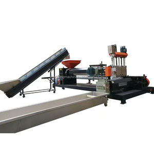 החדש ביותר pp pe סרט גרגיר קו ייצור/פסולת פלסטיק שקיות חומר גלם מיחזור מכונות פלטות - Product Image 2