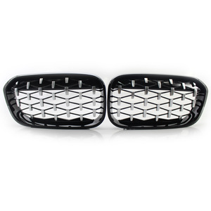 BMW F20 Front Bumper Grille Gloss Black ABS <b>Plastic</b> <b>Modified</b> Meteor Style 51137371685 - Product Image 1
