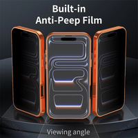Coque de téléphone antichoc intégrale 360° en gros pour iPhone 17 16 15 14 12 18 Pro Max avec écran de confidentialité et support de charge magnétique