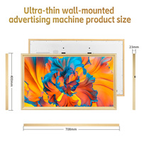 Affichage numérique mural grand format 65 pouces 4K UHD Android 11 2 Go 32 Go Écran LCD BOE Télécommande CMS