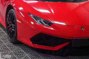 PET Car Packaging Carmine Vinyl Gloss High Bright Red Car PVC Película de cubierta de embalaje que cambia de color - Product Image 3