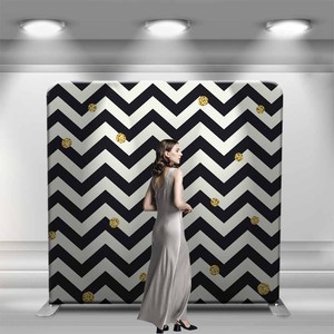 Backdrop Kit 8x8 ft Trắng nhăn miễn phí căng thẳng vải, nhôm Photo Booth khung, xách tay Gối trường hợp biểu ngữ với Carry bag - Product Image 2