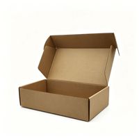 Caja de Regalo Plegable de Cartón Kraft para Envíos, Fabricada con Materiales Reciclados Ecológicos, Personalizable con Impresión, para Ropa, Zapatos, Envíos por Correo y Avión