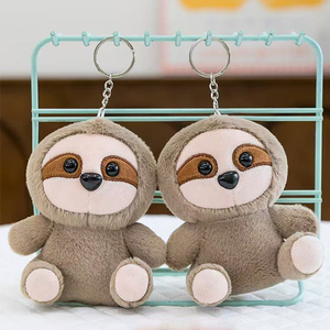 Đáng yêu động vật PP bông thêu tùy chỉnh nhồi phim hoạt hình bền mềm đồ chơi sang trọng nhà sản xuất Móc chìa khóa - Product Image 3