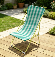 Chaises pliantes de plage, de jardin, de parc, de terrasse, de camping, en acier moderne, avec structure en textilène, réglables, capacité 120 kg