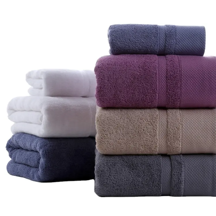 Manufacturers Sell Adult Thick Cotton Bathroom Towel Long-staple Cotton Soft Absorbent Hotel Custom Bath Towels