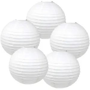 Verjaardag Bruiloft Versiering Cadeau Ambacht Diy Lampion Witte Hangende Lantaarn Bal Benodigdheden Chinese/Japanse Ronde Papieren Lantaarn