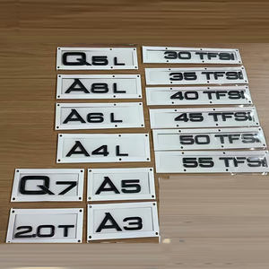 30-55 <span class=keywords><strong>TFSI</strong></span> Carta Logo ABS Pegatinas de coche A3/A4/A6L/A7 Calcomanía de modificación de tracción en las cuatro ruedas - Product Image 2