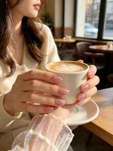 <span class=keywords><strong>Faux</strong></span> <span class=keywords><strong>ongles</strong></span> courts style ballet, scintillants rose et violet, effet étoile éclatante Aurora Meteor, à paillettes, prêts à poser - Product Image 3
