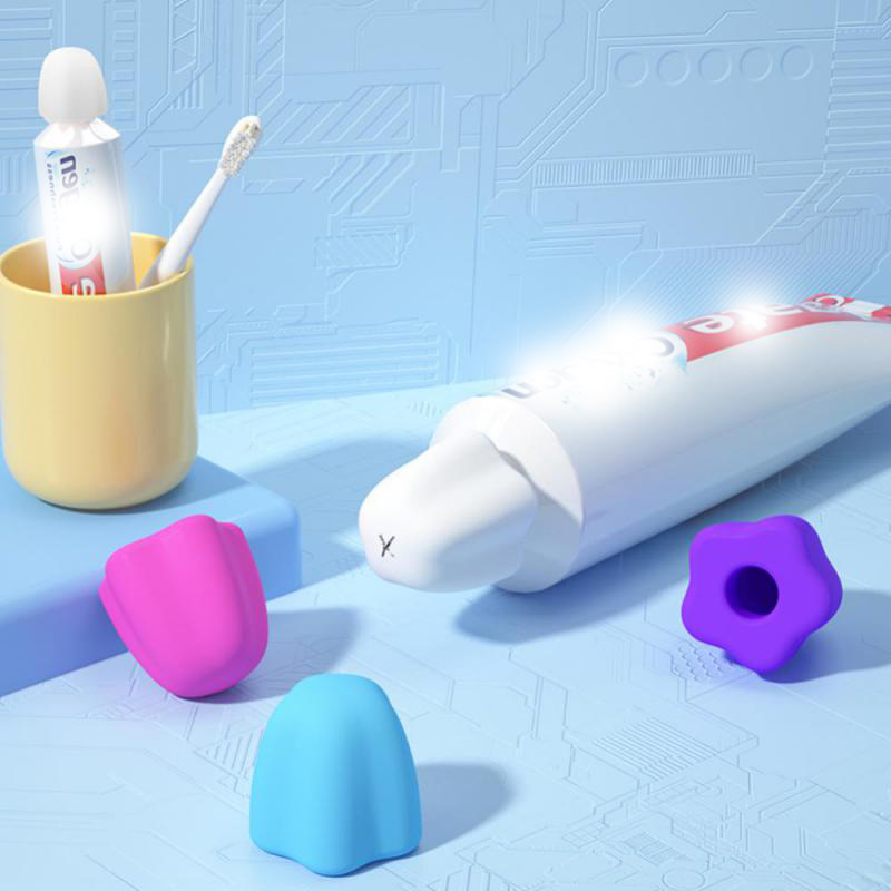 Антибактериальная гигиена, без беспорядка, колпачок для зубной пасты, силиконовый самозакрывающийся дозатор для зубной пасты, многоразовый дозатор для зубной пасты для детей и взрослых