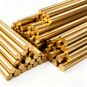 <b>Mirror</b> Surface H90 C22000 <b>Thin</b> Small Brass Round Rod Anti-Tarnish Ornament Photo Frame Handicraft Decorative Metal Bar - Product Image 2