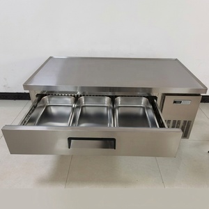 Commerciële keuken onderbouw koelkast roestvrijstalen koelkast werktafel vriezer chef-kok koelkasten met <span class=keywords><strong>4</strong></span> laden - Product Image 3