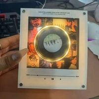 Aimant de réfrigérateur rotatif NFC en gros avec lecture de musique et photo personnalisée, aimant de réfrigérateur en vinyle personnalisé, cadeau souvenir