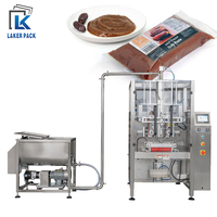 Vffs Passievruchtenpulp Achterzegel 1kg 800g Automatische Verticale Soepbasis Saus Dadelpasta Verpakkingsmachine Vloeistofvulmachine
