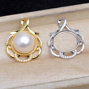 Accessoire DIY en argent S925 pour bijoux, pendentif en nacre en forme de fleur de 15,2-15,4 mm, taille 3 mm, accessoire 5768 - Product Image 2