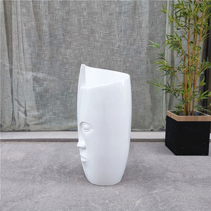 Venta Directa de Fábrica de Macetas de Fibra de Vidrio Esmeriladas Estilo Nórdico para Jardín de Hotel - Product Image 5