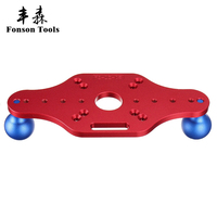 FS-DZ-05 en aluminium table de toupie plaque d'insertion électrique bois fraisage guide table rogneuse flip plaque