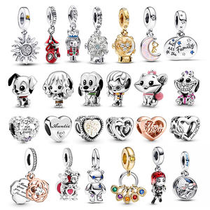 Fine Silver Jewelry New Designer 925 Sterling Silver Cartoon DIY Girls S925 <strong>Charms</strong> Pendant for Necklace Bracelet Jewelry Making - Product Image 5
