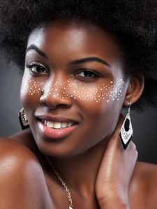 Metallic Glitter Freckle Temporary <b>Tattoo</b> Sticker Gold Silver Rose Gold Waterproof Face Body Makeup Party Festival Use - Product Image 5