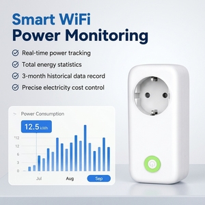 Compteur d'énergie intelligent WiFi Tuya avec surveillance de la consommation, minuterie, télécommande, compatible Alexa et <span class=keywords><strong>Google</strong></span> Home - Product Image 2