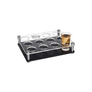 Bandeja <span class=keywords><strong>de</strong></span> 12 vasos <span class=keywords><strong>de</strong></span> chupito, bandeja acrílica a granel, vasos <span class=keywords><strong>de</strong></span> chupito Bandejas para servir, estante <span class=keywords><strong>de</strong></span> exhibición <span class=keywords><strong>de</strong></span> copas <span class=keywords><strong>de</strong></span> vino y cerveza para Bar, fiesta, Club - Product Image 1