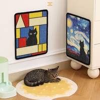 Tapis à gratter pour chat en sisal moderne et grand format - Design artistique multi-motifs, fibre naturelle, respectueux de l'environnement, protection de meubles pour chats et chatons