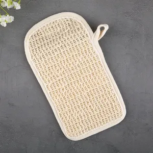 Portable Multi-function All Natural <b>Body</b> Cleaner Soap Mesh Bag Flax Material Convenient Pouch Accessory - Product Image 4