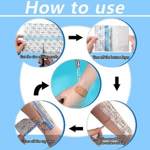 Transparent PU Tattoo Aftercare Film Waterproof Protective Adhesive Bandage Skin Repair Dressing - Product Image 5