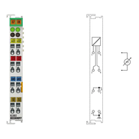 Terminal de Entrada Analógica de 2 Canales Beckhoff KL3002 0-10V con Comunicación EtherCAT para Programación PLC y Automatización Industrial