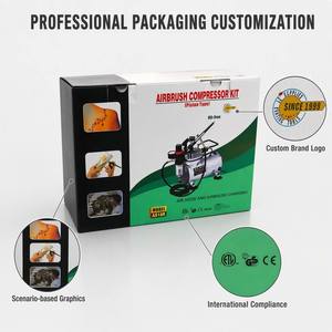 AS18K-2 Kit de Aerógrafo de Pistón de Fábrica Más Vendido con Compresor de Doble Acción, Control de Alimentación por Gravedad, Portátil <span class=keywords><strong>para</strong></span> Decoración de Uñas y Pasteles - Product Image 5
