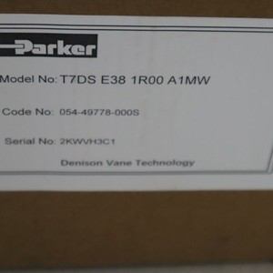 Pompe à palettes hydraulique Parker T7DS E38 1R00 A1MW 054-49778-000S en fonte, technologie Denison - Product Image 1
