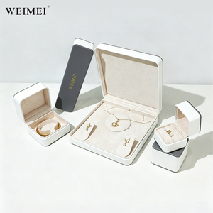 กล่องใส่เครื่องประดับ WEIMEI ดีไซน์หรูหรา ทนทาน สำหรับแหวน สร้อยคอ จี้ กำไลข้อมือ เหมาะสำหรับบรรจุภัณฑ์ระดับพรีเมียม ใช้สำหรับจัดแสดงและจัดเก็บ - Product Image 6