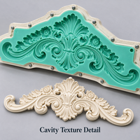 Moule de décoration de porte en résine Tietuo + noyau en silicone PU C296-G1, matériaux et équipements de moulage résistants à la corrosion