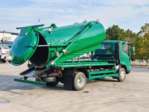 Isuzu 4X2 Septic Tanker Truck 5cbm 1400gallon Fecal <b>Suction</b> Truck Vacuum Sucking Vehicle,Factory customized, exported worldwide. - Product Image 5