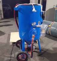 Mini sablage pneumatique mobile haute pression pour l'élimination de la rouille sur structures en acier, navires, véhicules et grues à tour