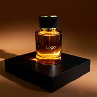 Flacon de parfum cylindrique de luxe vide personnalisé, couleur noire, 30 ml, 50 ml, 100 ml, avec boîte et bouchon en velours noir