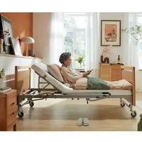 Tekvorcare-cama eléctrica para Cuidado del Hogar, cama de madera para pacientes, 2 funciones, venta al por mayor