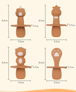 Juego de Cuchara y Tenedor de Silicona para Bebés, Libre de BPA, de Primera Calidad, Apto para Alimentos, para Niños Pequeños, Utensilios de Comedor, Kit al por Mayor - Product Image 3