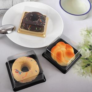 Square Moon <b>Cake</b> Tray Food Plastic Tray Custom Blister Tray for Food Snack <b>Cake</b> Biscuit <b>Container</b> Box - Product Image 5
