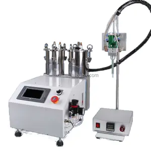 Semi-automatic ab glue two part dispensing machine static mixing dynamic stir ratio 1:1 to 10:1 A tank 3L/2L B tank 3L/2L