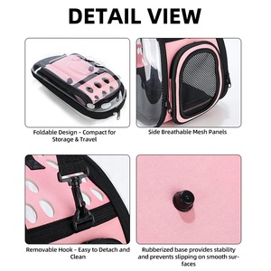 Küçük orta kediler için kedi köpek taşıma çantası yavru çanta köpek seyahat çantaları giden yumuşak-evcil hayvan taşıma çantası - Product Image 5