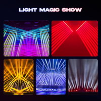 Vibe Aura Aura Comet 170 LED 10x15W Effet Stroboscopique Fréquence Réglable 4-en-1 RGBW Lyre Mobile Wash Light DMX512 Acrylique