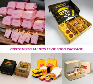 Cajas de Papel Reciclado Impresas Personalizadas para Papas Fritas para Llevar, Empaque Desechable y Plegable para Hamburguesas y Comida Rápida - Product Image 3