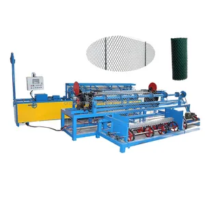 PLC automatic 3 meter width diamond mesh forming machines with single wire feeding