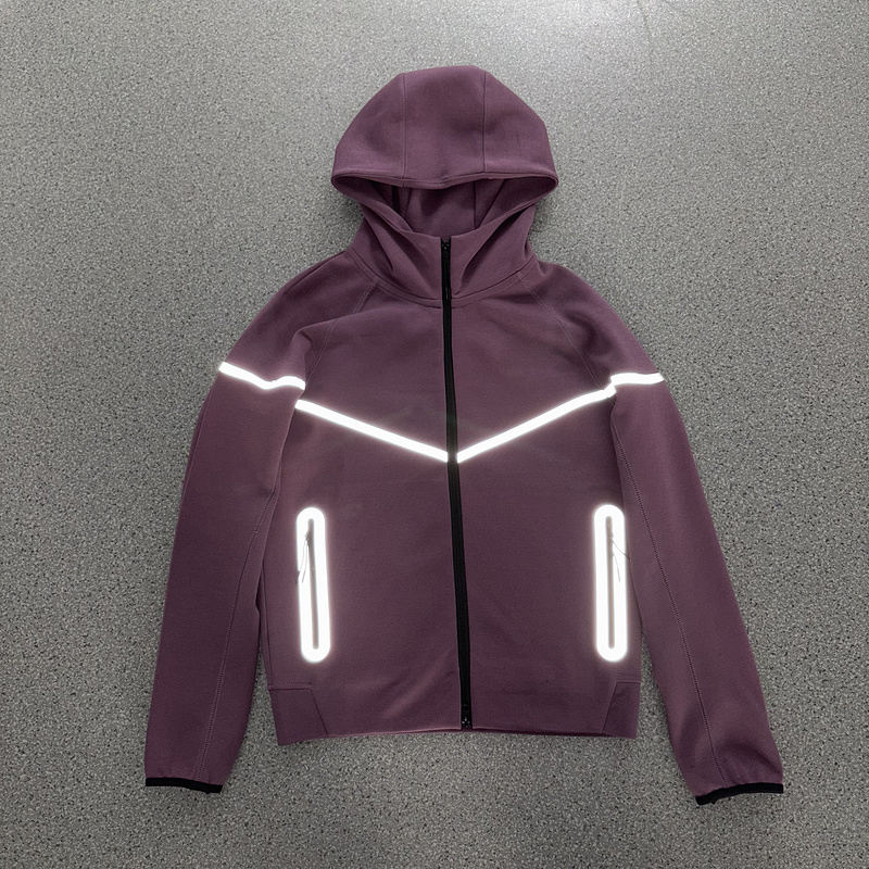 Sweat à capuche violet