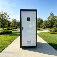 Toilette mobile préfabriquée en conteneur double avec lavabo
