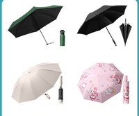 Parapluie pliant automatique promotionnel en gros pour adultes et enfants, avec logo personnalisé et impression de logo