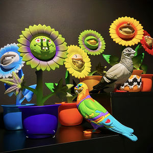 <span class=keywords><strong>Ron</strong></span> anglais tournesol poupée marée jouer tournesol bureau ornement spongebob tendance squelette main marionnette - Product Image 1