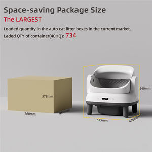 Nouvelle litière automatique pour chat Petree 2026, grande taille, design ouvert, toilette intelligente autonettoyante pour chat, désodorisation électrique, plastique - Product Image 6